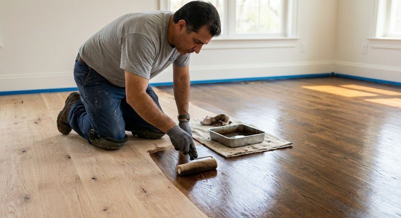 Hardwood Floor Staining in Overland Park, KS